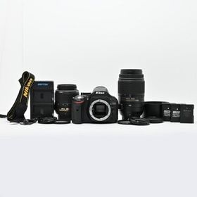 ＜良品＞Nikon D5200 ダブルズームキット｜18-55mm VR＋55-300mm VR｜2410万画素｜初～中級者に最適