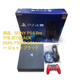 美品 SONY PS4 Pro 1TB JETBLACK CUH-7100B B01 ソニー ジェットブラック