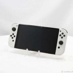 【中古】Nintendo(任天堂) Nintendo Switch 有機ELモデル Joy-Con(L)／(R) ホワイト 【377-ud】