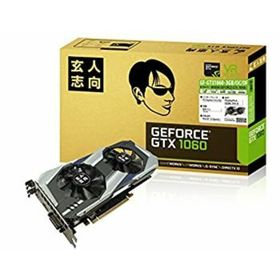 【中古】玄人志向 ビデオカードGEFORCE GTX 1060搭載 GF-GTX1060-3GB/OC/DF(PCパーツ)