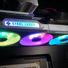 【動作動画収録・2048基・~3464.0MHz・16GBメモリ・1175rpm】AMD Radeon RX 9600 XT ASRock RX9060XT Steel Legend 16G