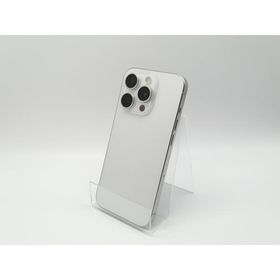 【中古】Apple 国内版 【SIMフリー】 iPhone 15 Pro 128GB ホワイトチタニウム MTU83J/A【福岡天神】保証期間１ヶ月【ランクB】