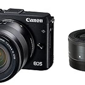【中古】(良い)Canon ミラーレス一眼カメラ EOS M3 ダブルレンズキット(ブラック) EF-M18-55mm F3.5-5.6 IS STM EF-M22mm F2 STM 付属 EOSM3BK-WLK