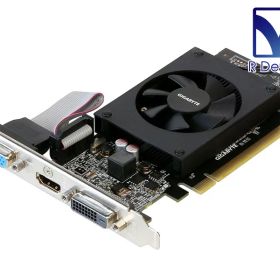 GIGA-BYTE Technology GeForce GT 710 1024MB D-Sub 15-Pin/HDMI/Dual-link DVI-D PCI Express 2.0 x8 GV-N710D3-1GL Rev 2.0【中古グラフィックボード】