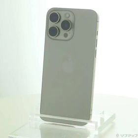 〔中古品〕 iPhone15 Pro Max 256GB ナチュラルチタニウム MU6R3J／A SIMフリー【368】
