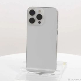 〔中古品〕 iPhone15 Pro Max 256GB ホワイトチタニウム MU6Q3J／A SIMフリー【348】