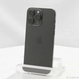 〔中古品〕 iPhone15 Pro Max 256GB ブラックチタニウム MU6P3J／A SIMフリー【368】