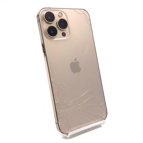 アップル(Apple)の【全額返金保証】【最速発送】Apple iPhone iPhone 13 Pro Max 256GB ゴールド Softbank SIMフリー 動作確認済(スマートフォン本体)