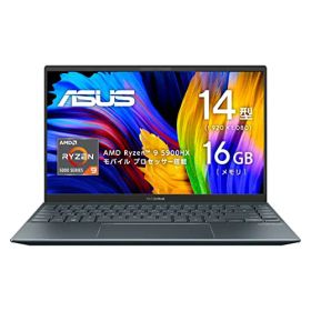 ASUS ノートパソコン Zenbook 14 14インチ Ryzen 9 5900HX メモリ16GB SSD512GB MS Office搭