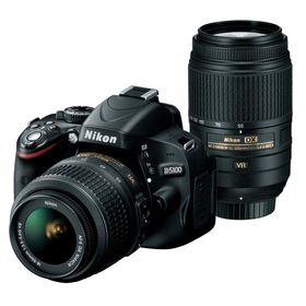【中古】【非常に良い】Nikon デジタル一眼レフカメラ D5100 ダブルズームキット D5100WZ