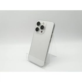 【中古】Apple 国内版 【SIMフリー】 iPhone 15 Pro 128GB ホワイトチタニウム MTU83J/A【福岡天神】保証期間1ヶ月【ランクB】