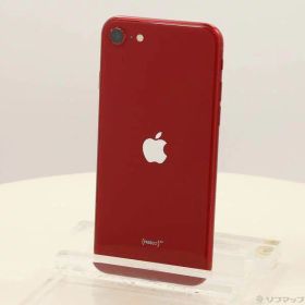 【中古】Apple(アップル) iPhone SE 第3世代 64GB プロダクトレッド MMYE3J／A SIMフリー 【196-ud】