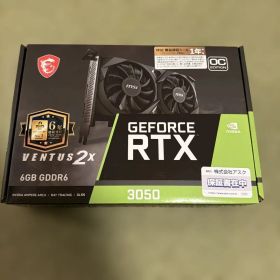 【新品未使用】MSI GeForce RTX 3050 6GB GDDR6 OC