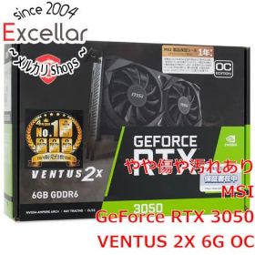 [bn:15] MSI製グラボ GeForce RTX 3050 VENTUS 2X 6G OC PCIExp 6GB 元箱あり
