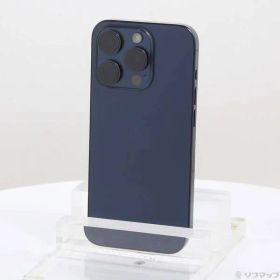 〔中古品〕 iPhone15 Pro 128GB ブルーチタニウム MTUA3J／A SIMフリー【295】