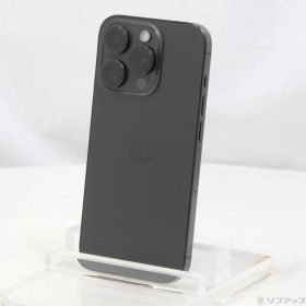 〔中古品〕 iPhone15 Pro 128GB ブラックチタニウム MTU73J／A SIMフリー【348】