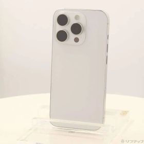 〔中古品〕 iPhone15 Pro 128GB ホワイトチタニウム MTU83J／A SIMフリー【258】