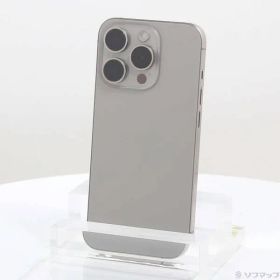 〔中古品〕 iPhone15 Pro 128GB ナチュラルチタニウム MTU93J／A SIMフリー【368】