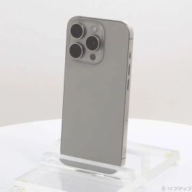 〔中古品〕 iPhone15 Pro 128GB ナチュラルチタニウム MTU93J／A SIMフリー【262】