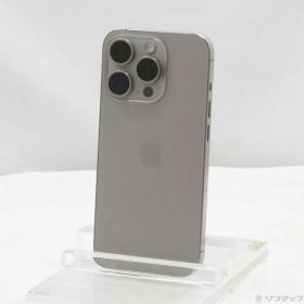 〔中古品〕 iPhone15 Pro 128GB ナチュラルチタニウム MTU93J／A SIMフリー【196】