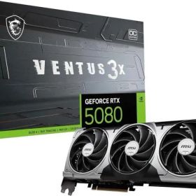 【新品】【代引き不可】 MSI GeForce RTX 5080 16G VENTUS 3X OC グラフィックスカード VD9013 パソコン 周辺機器 PCパーツ グラボ