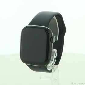 〔中古〕Apple(アップル) Apple Watch Series 10 GPS 42mm ジェットブラックアルミニウムケース ブラックスポーツバンド〔269-ud〕