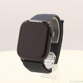 〔中古〕Apple(アップル) 〔展示品〕 Apple Watch Series 10 GPS 46mm ジェットブラックアルミニウムケース インクスポーツループ〔377-ud〕