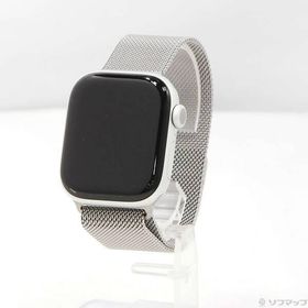 〔中古〕Apple(アップル) Apple Watch Series 10 GPS 42mm シルバーアルミニウムケース ナチュラルミラネーゼループ〔368-ud〕
