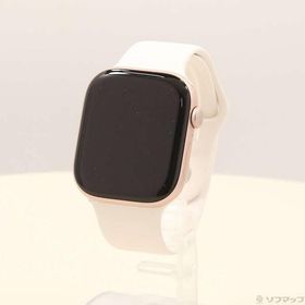 〔中古〕Apple(アップル) Apple Watch Series 10 GPS 46mm ローズゴールドアルミニウムケース ライトブラッシュスポーツバンド〔349-ud〕