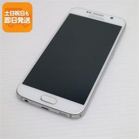 美品 SC-05G Galaxy S6 ホワイト パール 即日発送 スマホ SAMSUNG DoCoMo 本体 白ロム あすつく 土日祝発送OK