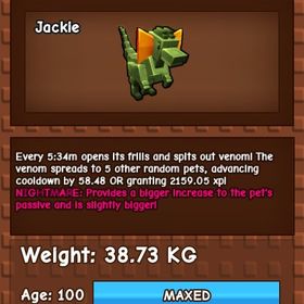 庭を成長させる ナイトメア変異 ディロフォサウルス | ロブロックス(ROBLOX)のアカウントデータ、RMTの販売・買取一覧