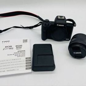 11s27 美品 Canon キヤノン EOS Kiss M2 ミラーレス一眼カメラ ブラック / レンズ EF-M 15-45mm F3.5-6.3 IS STM 動作確認済み 現状品