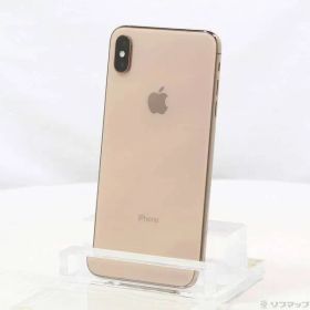 〔中古品〕 iPhoneXS Max 64GB ゴールド MT6T2J／A SIMフリー【344】