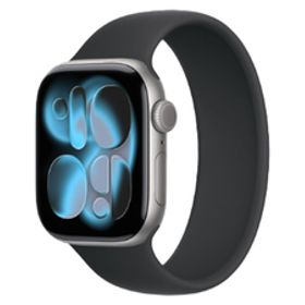 【新品 未開封】Apple Watch Series 11 GPS 42mm スペースグレイアルミニウムケース と ブラックソロループ サイズ3 MEW14J/A(QLA1121-1)