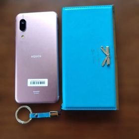 AQUOS SH-RM12 ローズゴールド カバー付き