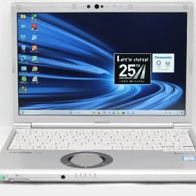 送料無料 あす楽対応 即日発送 中古良品 フルHD 12.1インチ Panasonic Let's note CF-SV7RFCVS Windows11 高性能 八世代Core i5-8350u 8GB 爆速256GB-SSD カメラ LTE 無線 リカバリ Office付 Win11【ノートパソコン 中古パソコン 中古PC】（Windows10も対応可能 Win10）