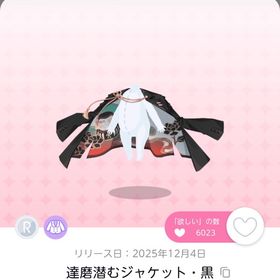 達磨潜むジャケット・黒 | ポケコロツイン(ポケツイ)のアカウントデータ、RMTの販売・買取一覧
