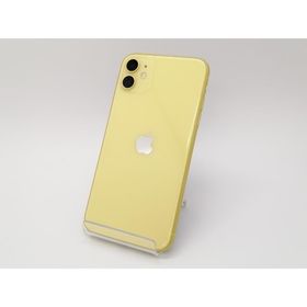 【中古】Apple SoftBank 【SIMロック解除済み】 iPhone 11 64GB イエロー MWLW2J/A【三宮センター】保証期間１ヶ月【ランクB】