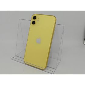 【中古】Apple SoftBank 【SIMロック解除済み】 iPhone 11 64GB イエロー MHDE3J/A（後期型番）【川越クレアモール】保証期間１ヶ月【ランクB】