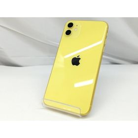 【中古】Apple au 【SIMロック解除済み】 iPhone 11 64GB イエロー MWLW2J/A【札幌】保証期間１ヶ月【ランクA】
