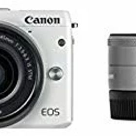 【中古】Canon ミラーレス一眼カメラ EOS M3 ダブルレンズキット(ホワイト) EF-M15-45mm F3.5-6.3 IS STM EF-M22mm F2 STM 付属 EOSM3WH-WLK2 ggw725x