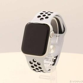 〔中古〕Apple(アップル) Apple Watch Series 6 Nike GPS 40mm シルバーアルミニウムケース ピュアプラチナム／ブラックNikeスポーツバンド〔262-ud〕