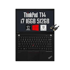 Lenovo ThinkPad T14 Gen 2 14" FHD (Intel Quad-Core i7-1165G7, 16GB RAM, 512GB PCIe SSD, UHD Graphics) IPS Business Laptop, Backlit, 2 x Thunderbolt 4,