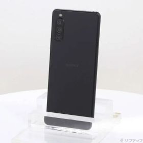 〔中古品〕 Xperia 10 II 64GB ブラック SOV43 auロック解除SIMフリー【258】
