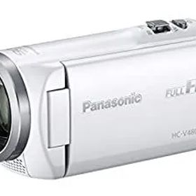 【中古】パナソニック HDビデオカメラ V480MS 32GB 高倍率90倍ズーム ホワイト HC-V480MS-W