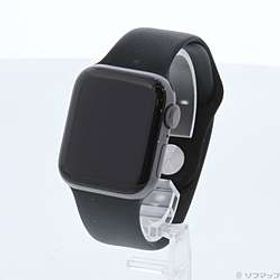 【中古】Apple(アップル) Apple Watch Series 4 GPS 40mm スペースグレイアルミニウムケース ブラックスポーツバンド【291-ud】