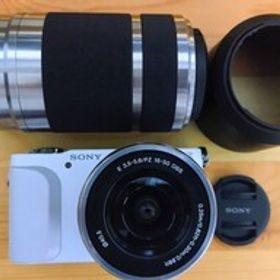 【美品】SONY NEX3N ダブルズームレンズキット 純正電池１個付