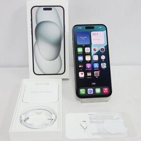 美品 *60日保証* SIMフリー iPhone 15 Plus 128GB ブラック au 利用制限2年保証 バッテリー85% インボイス可 【東1128-530-1201本】清