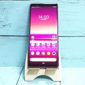 au Xperia5 SOV41 レッド 本体 白ロム SIMロック解除済み SIMフリー 551833