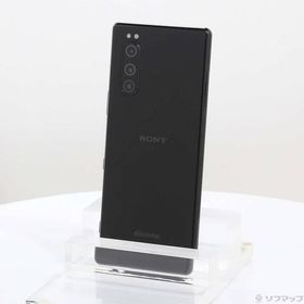 〔中古〕SONY(ソニー) Xperia 5 64GB ブラック SO-01M docomoロック解除SIMフリー〔349-ud〕